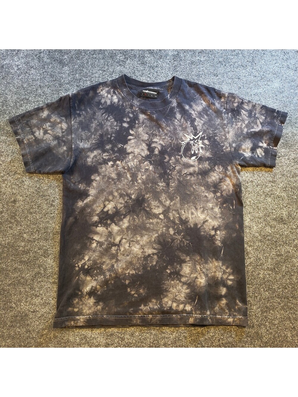 The Hundreds Tie-Dye T-Shirt Men’s Medium – Bomb Logo Front & Back